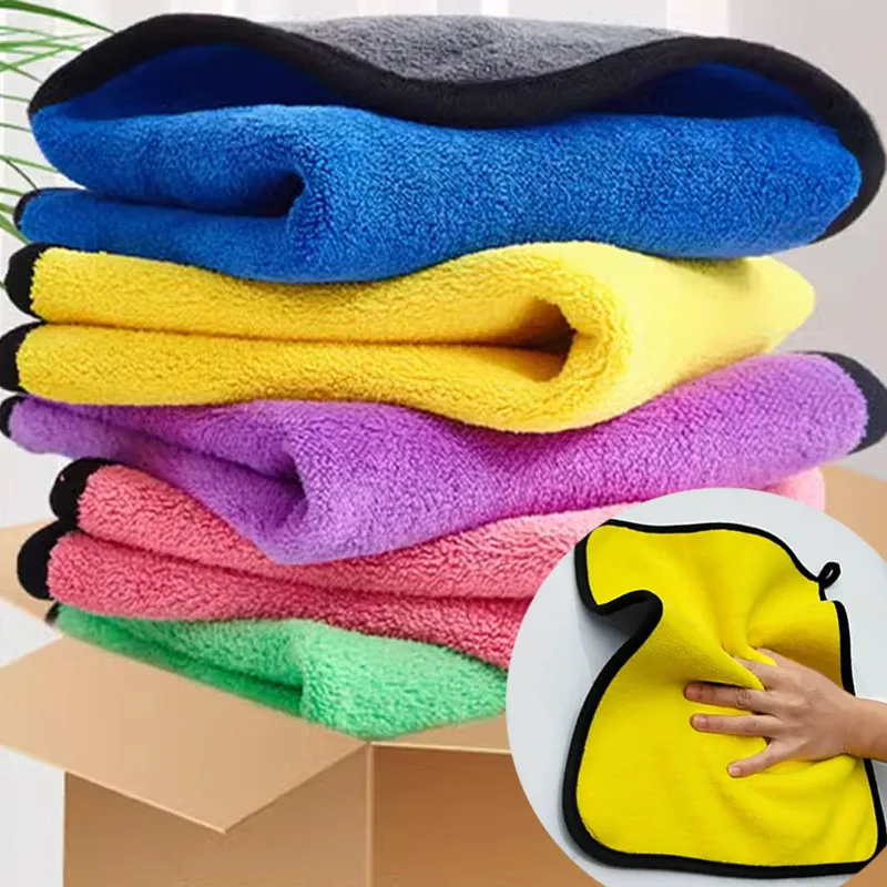 1/5pcs Thicken Car Microfiber  - Microfiber Towel Detailing 评论和价格